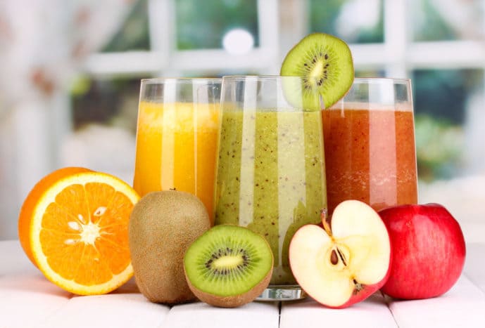 hälsosam fruktjuice