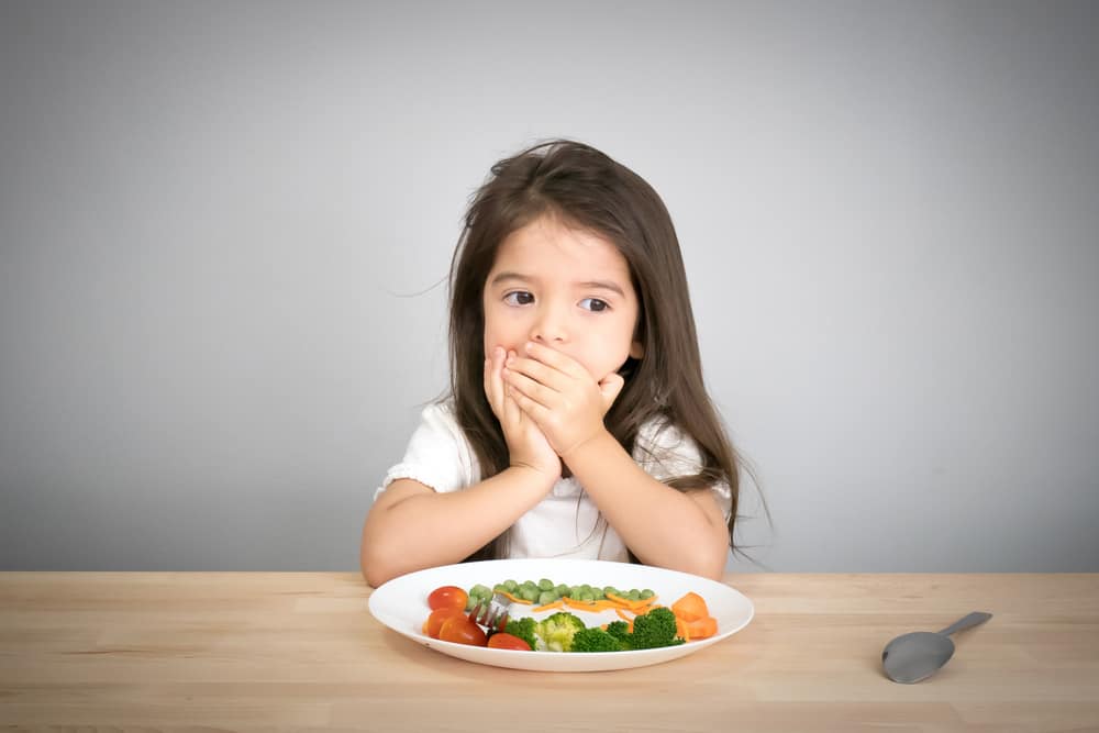 barn har svårt att äta när de är sjuka