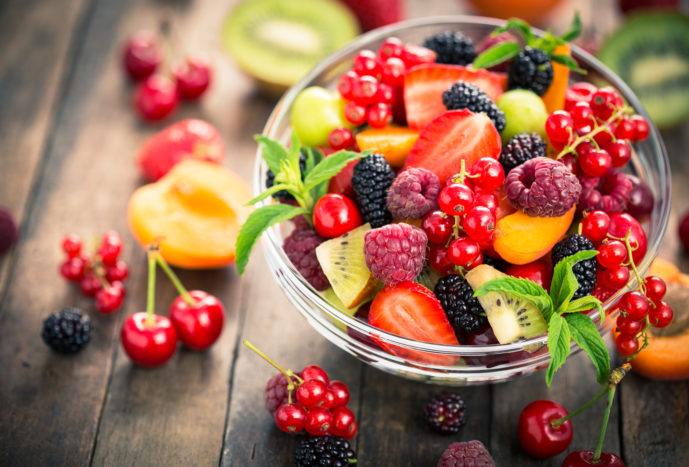ät den hälsosamma frukten