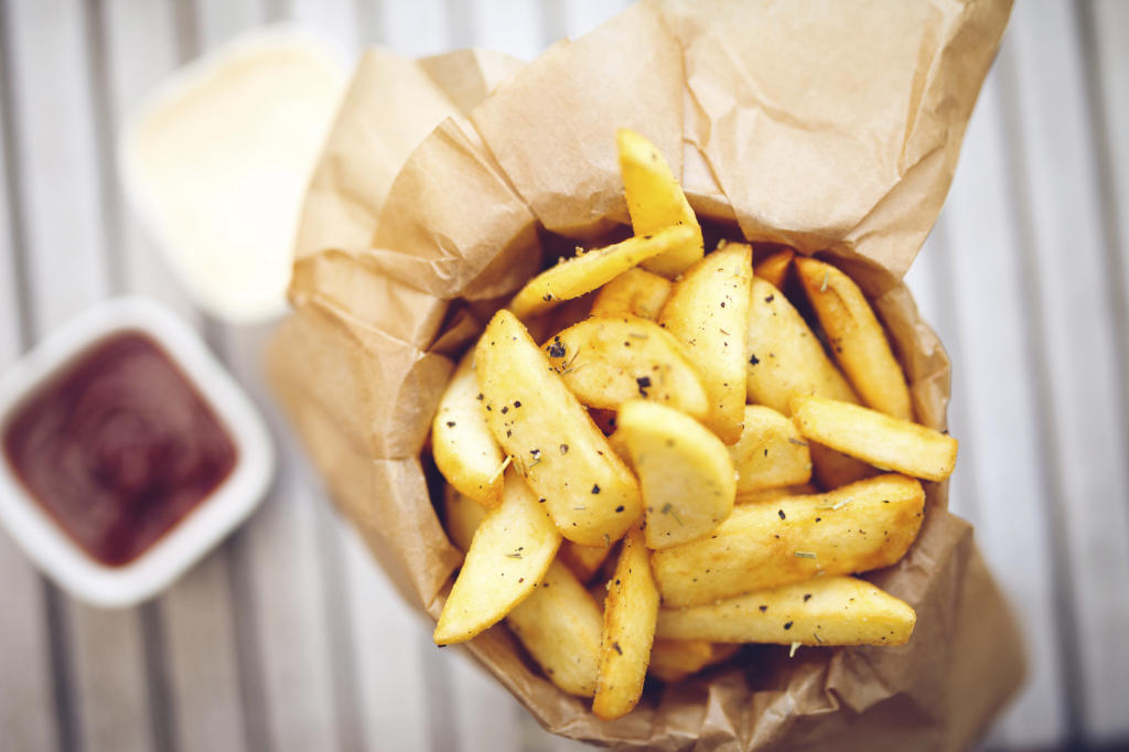 Att äta stekt potatis är farlig för hälsan