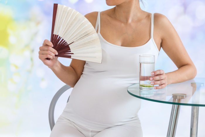övervinna värme under graviditeten