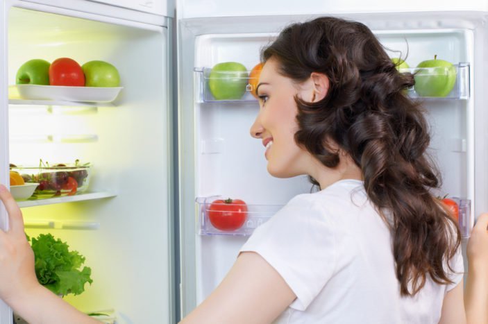 mat får inte komma in i kylskåpet