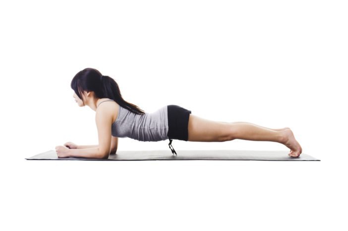 plank yoga magmuskler efter att ha fött