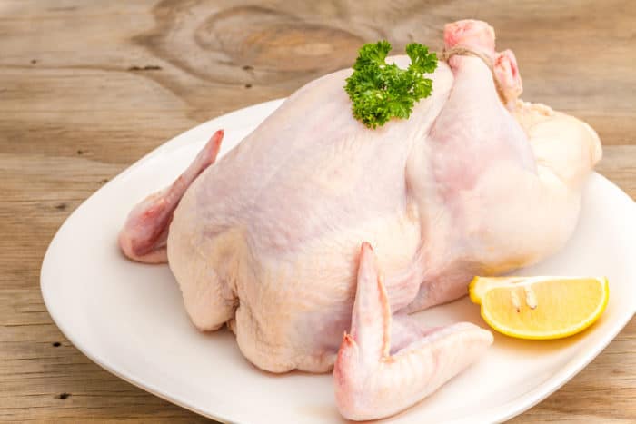 risken att tvätta rå kyckling