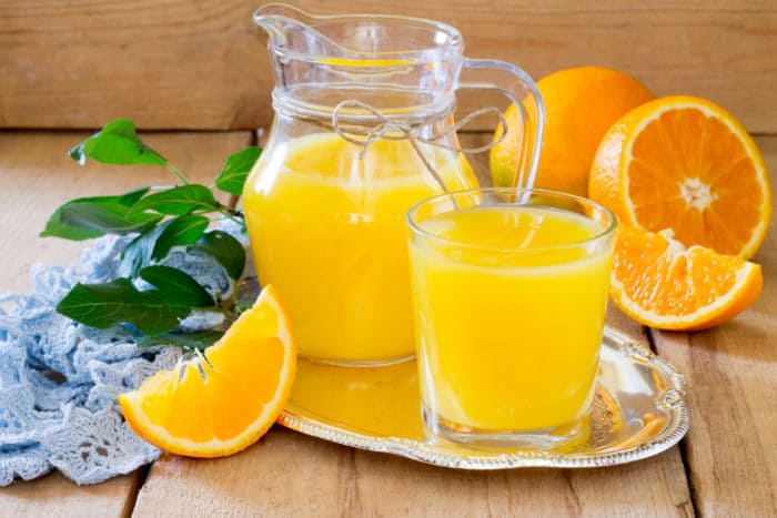 välj hälsosam apelsinjuice