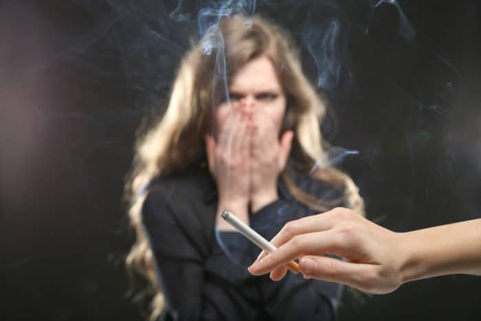 risk för cigarettrök för passiva rökare